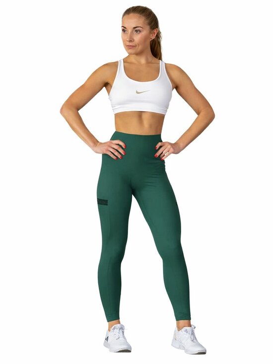 Nike Pants - Nike Yoga Luxe Size S , NWT Green Lace Trimmed